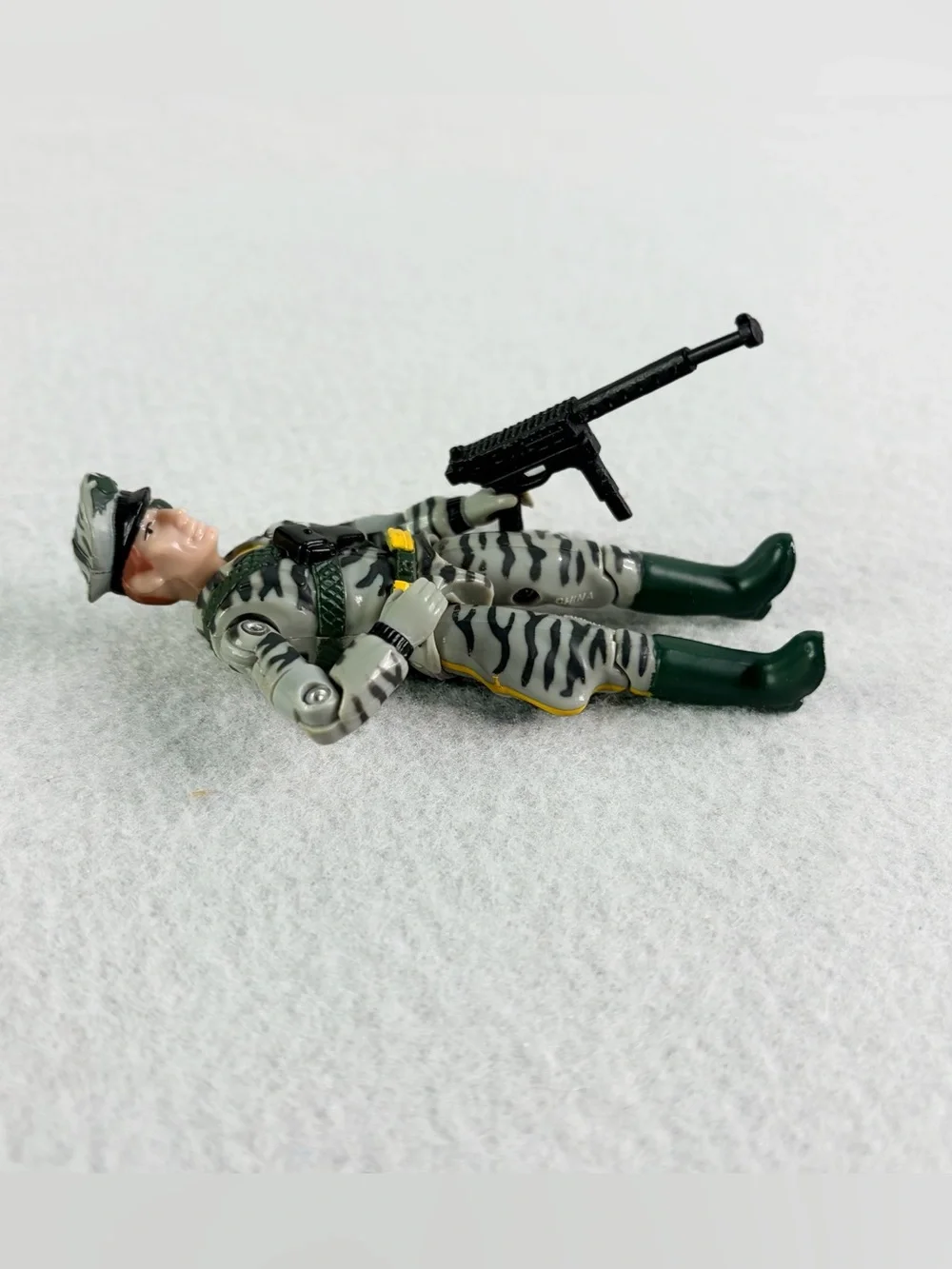 Vintage Lanard The Corps Action Figure 1988 Great Camo Captain With Weapon